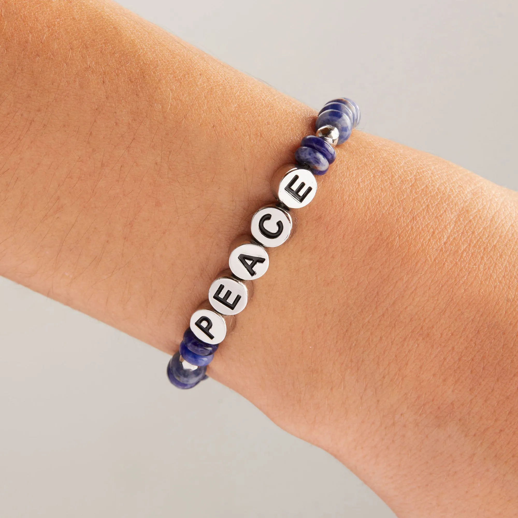 'Peace' Sodalite Stretch Bracelet sold by Alex and Ani product image thumbnail 2