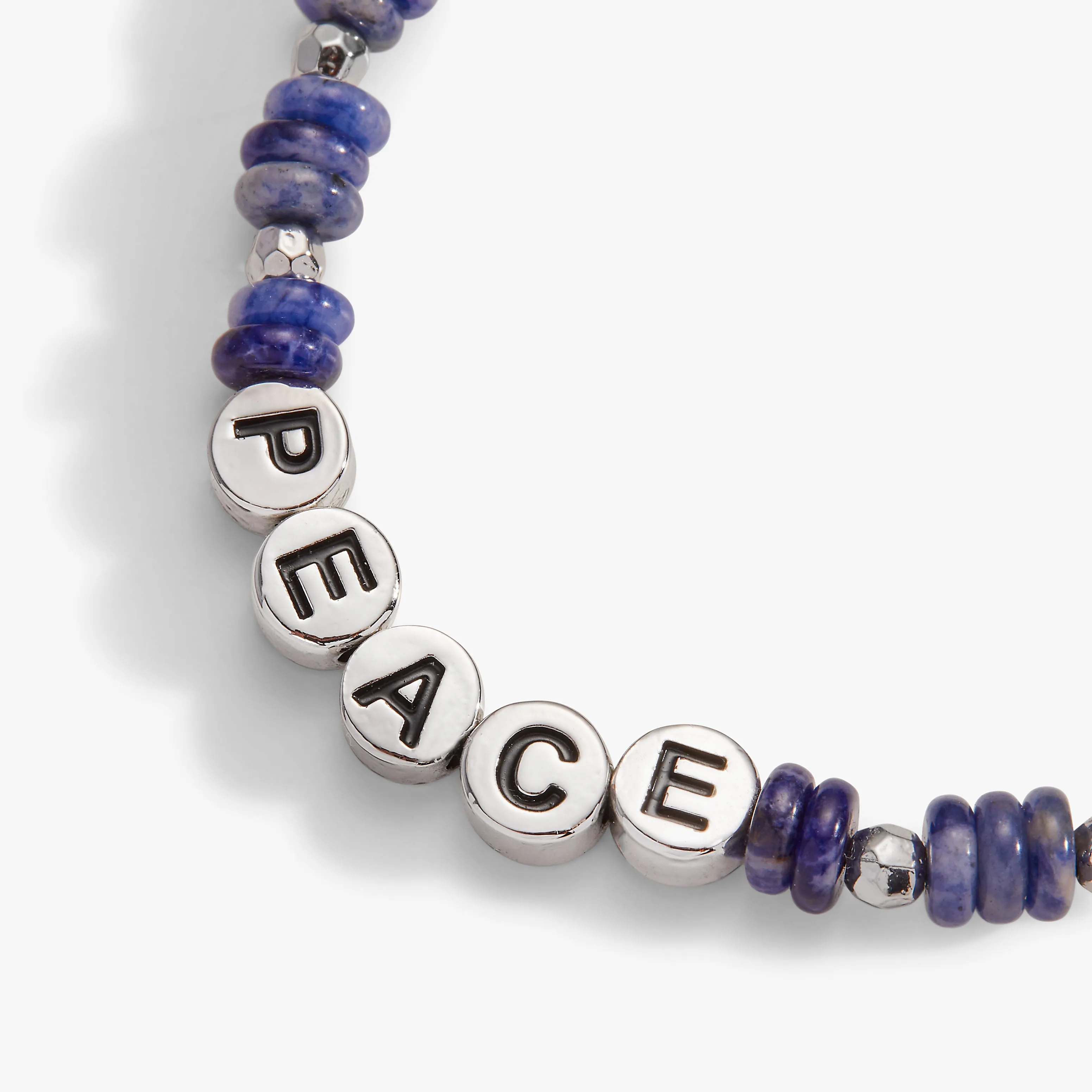 'Peace' Sodalite Stretch Bracelet sold by Alex and Ani product image thumbnail 3