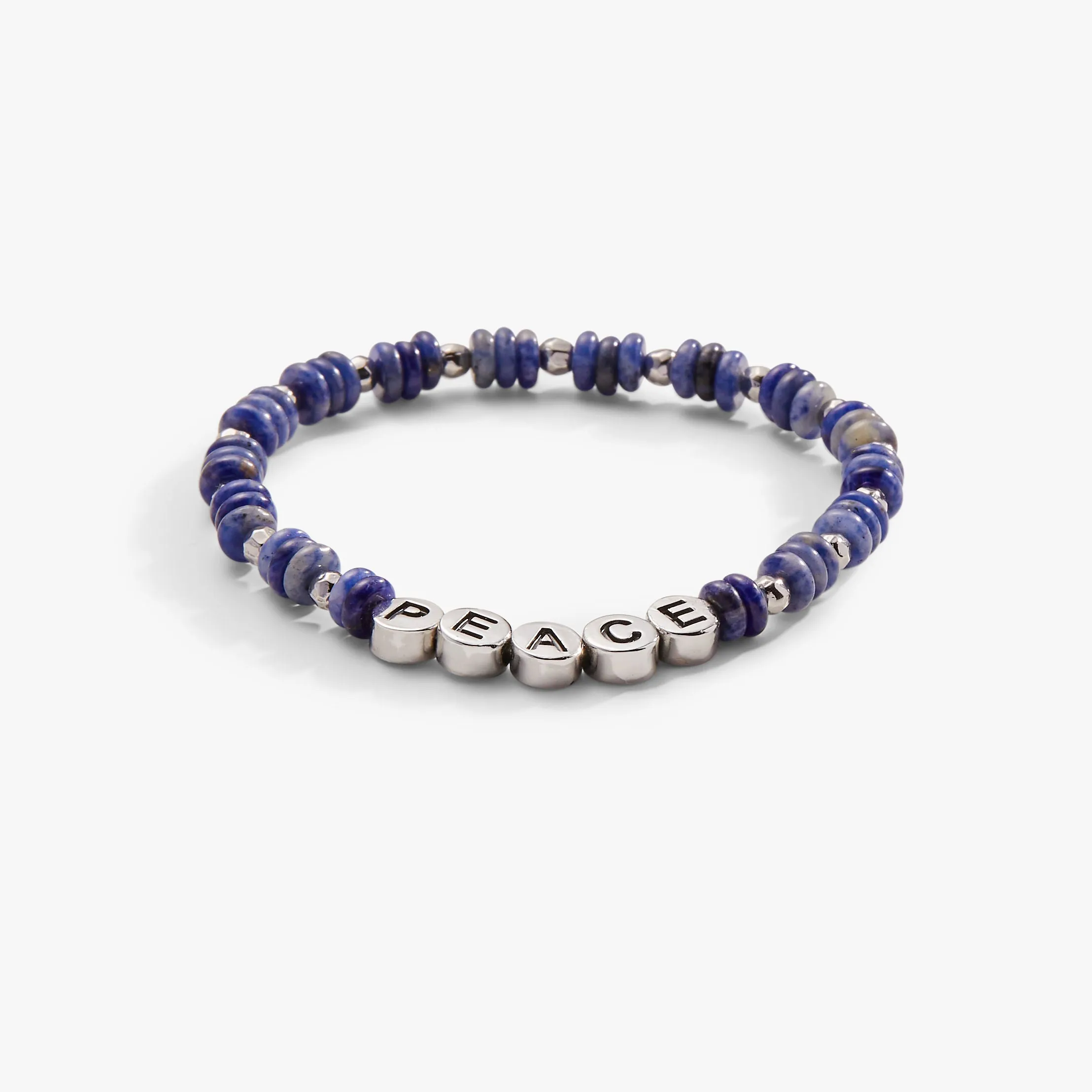 'Peace' Sodalite Stretch Bracelet sold by Alex and Ani product image thumbnail 4