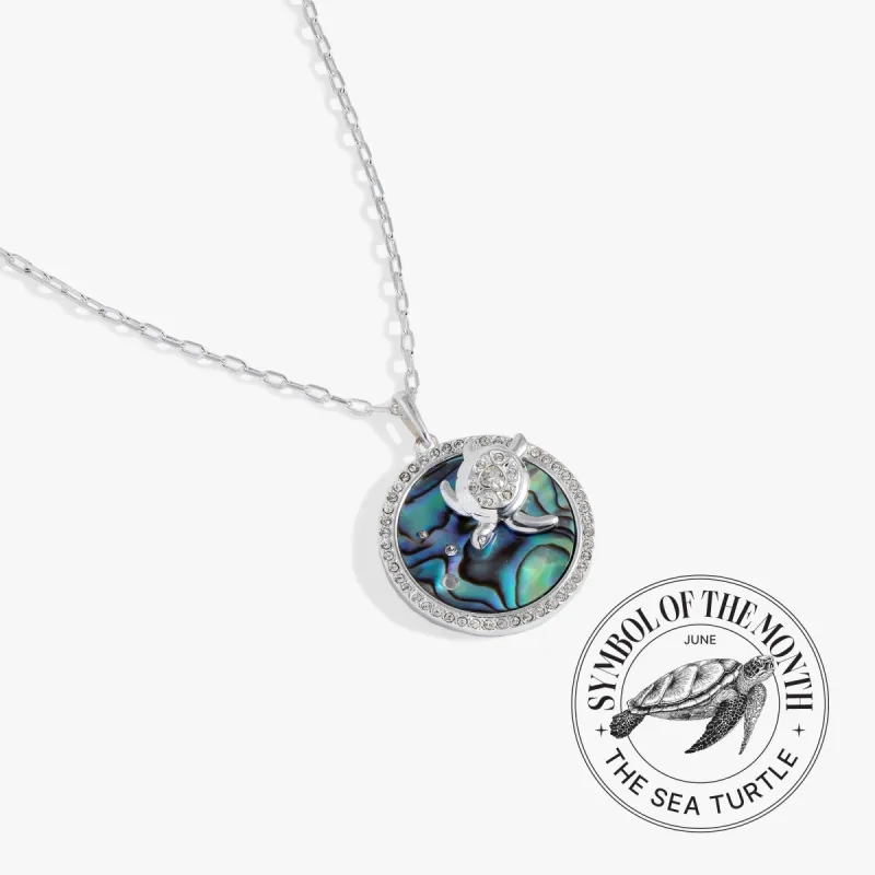 Sea Turtle and Abalone Adjustable Necklace sold by Alex and Ani