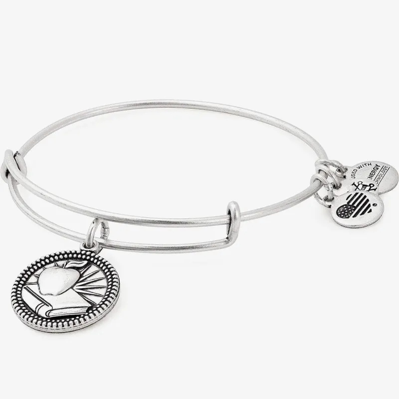 Teacher Charm Bangle made by Alex and Ani