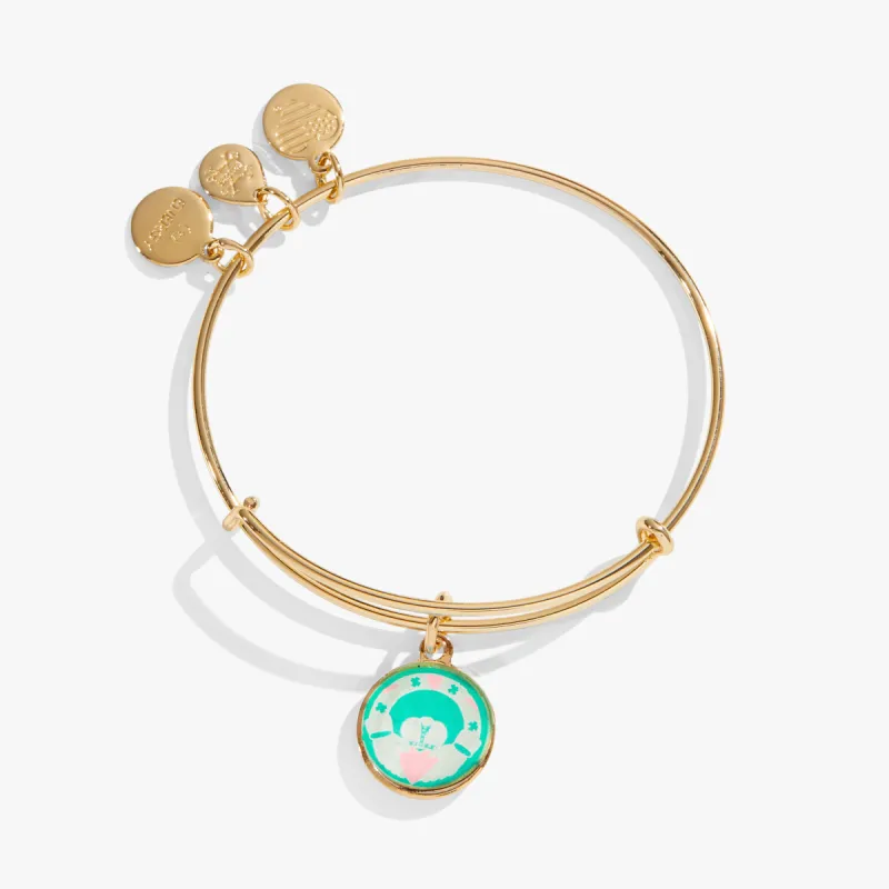 Crystal Claddagh Charm Bangle Bracelet sold by Alex and Ani