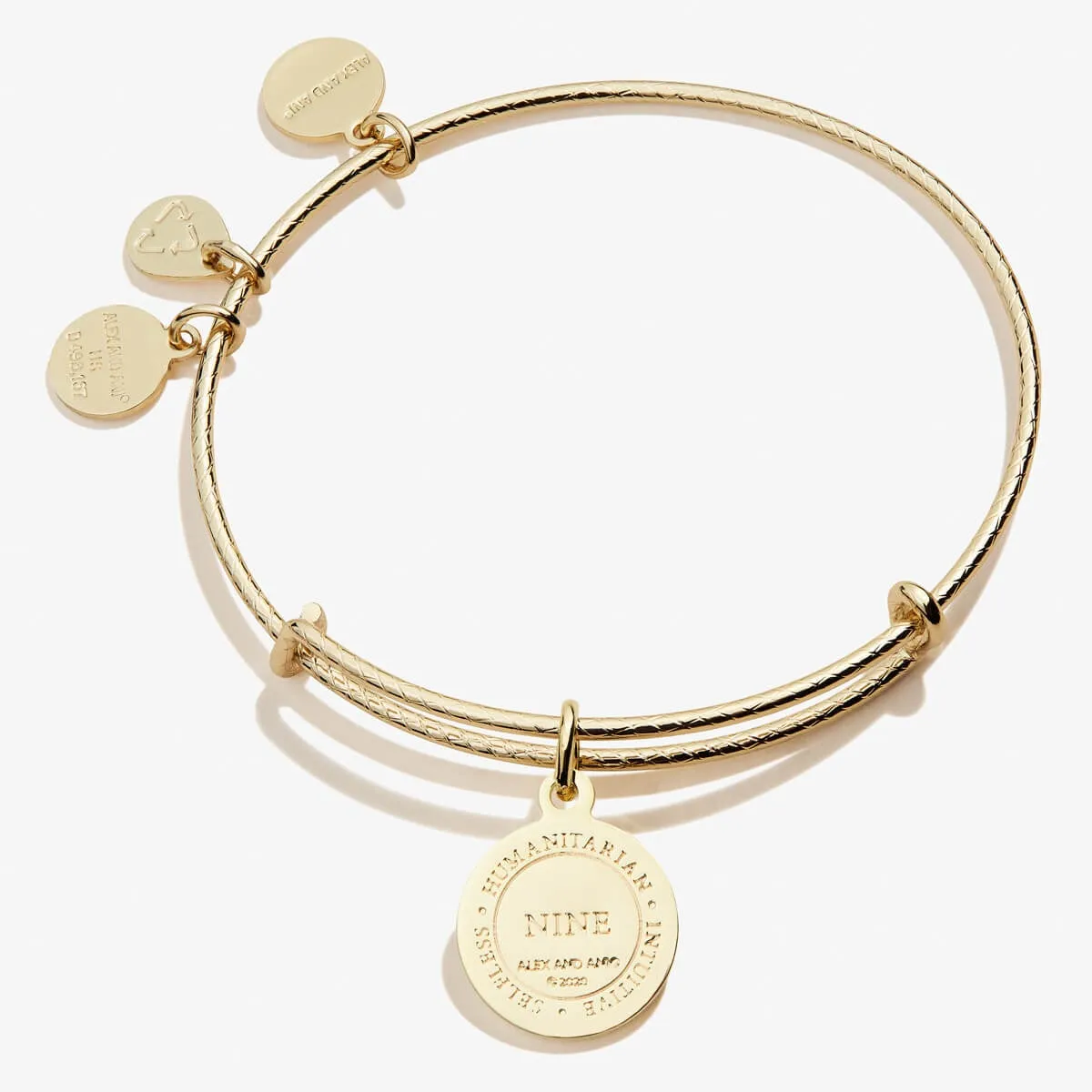 Number 9 Charm Bangle sold by Alex and Ani product image thumbnail 5