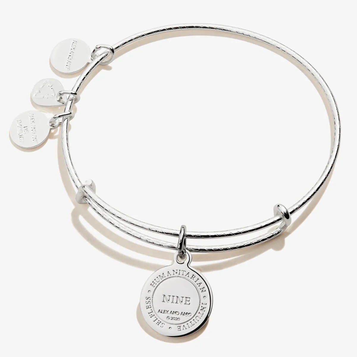 Number 9 Charm Bangle sold by Alex and Ani product image thumbnail 2