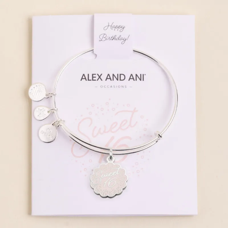 'Sweet 16' Charm Bangle sold by Alex and Ani