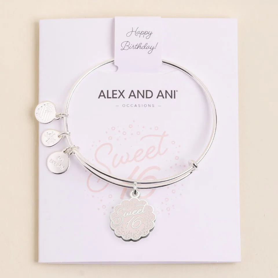 'Sweet 16' Charm Bangle sold by Alex and Ani