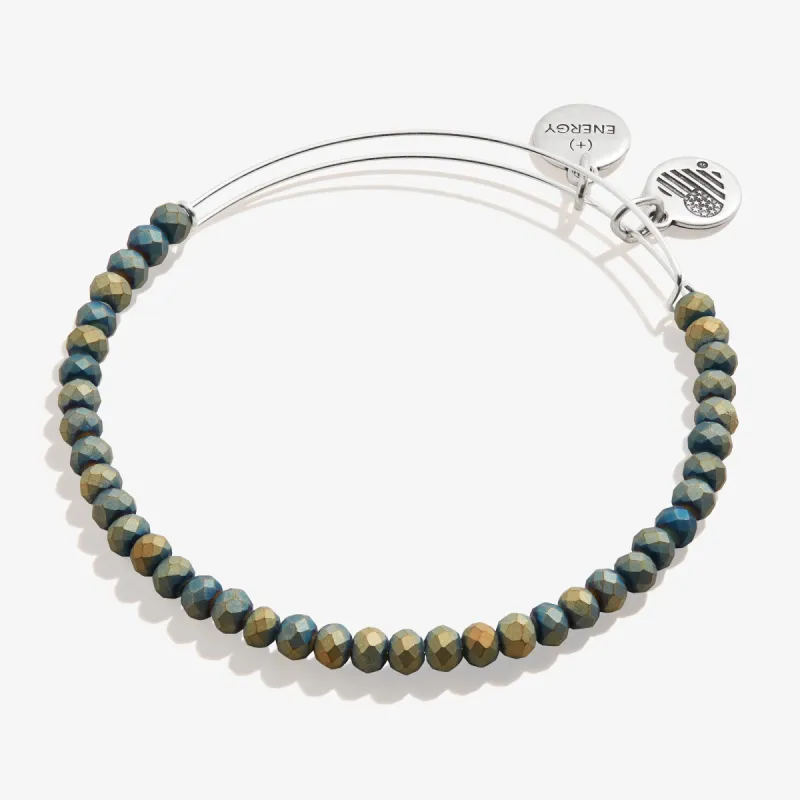 Matte Brilliance Beaded Bangle, Gunmetal Gray sold by Alex and Ani
