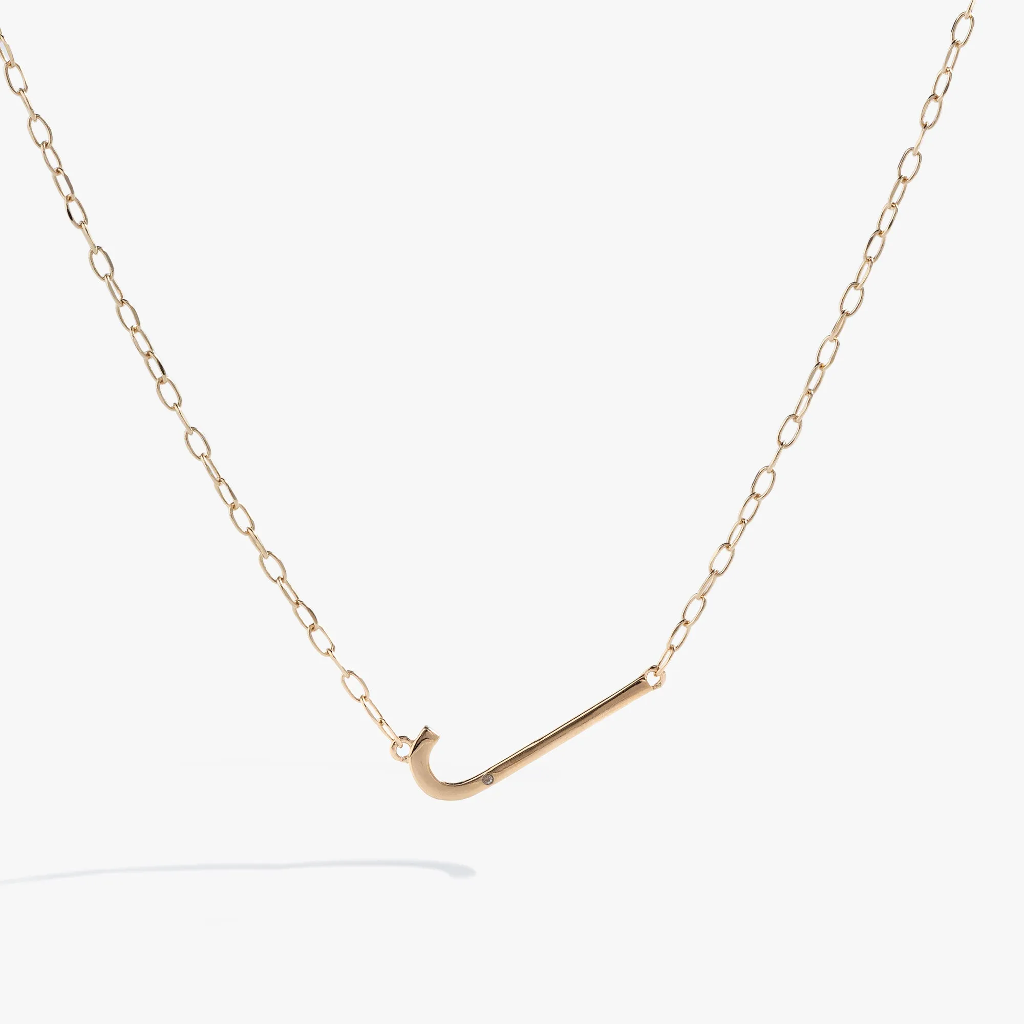Initial J Precious Elongated Necklace sold by Alex and Ani