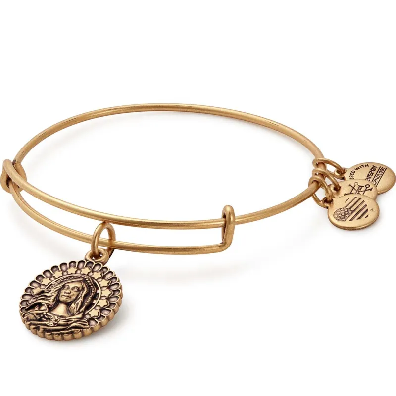 Mary Magdalene Charm Bangle sold by Alex and Ani