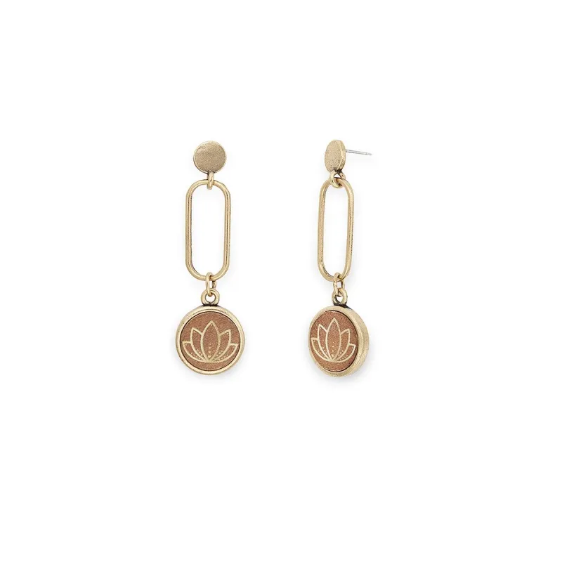 Lotus Drop Earrings sold by Alex and Ani