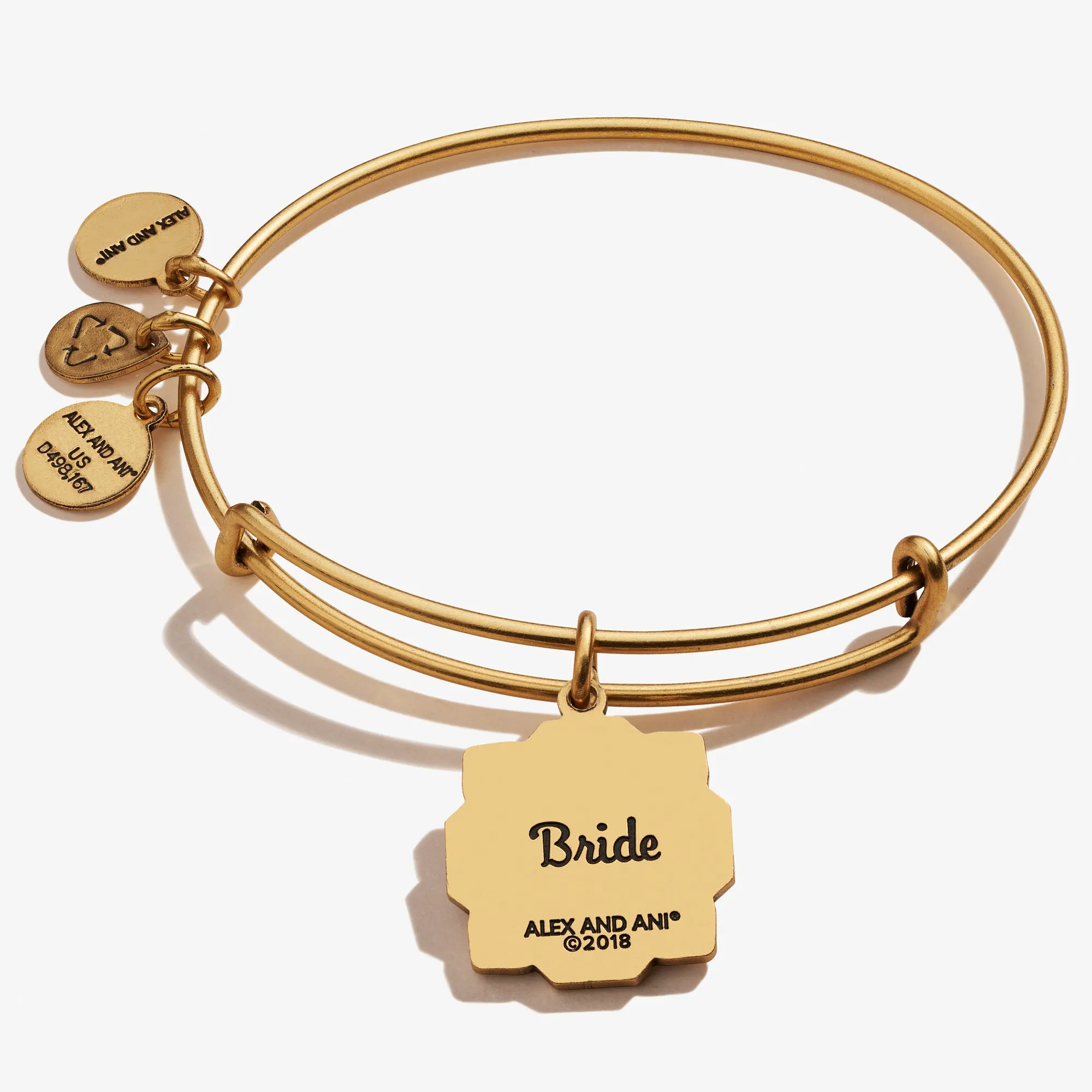 'Happily Ever After' Bride Charm Bangle sold by Alex and Ani product image thumbnail 4
