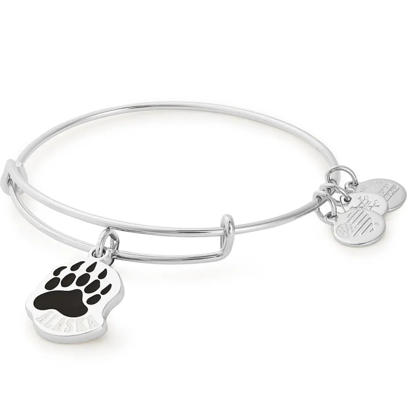 Alaska Bear Paw Charm Bangle Bracelet sold by Alex and Ani