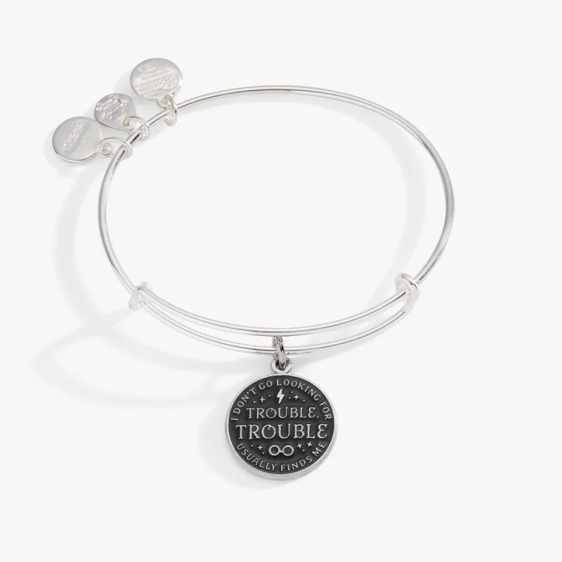 Harry Potter™ 'I Don't Go Looking For Trouble, Trouble Usually Finds Me' Charm Bangle sold by Alex and Ani