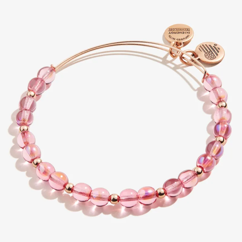 Iridescent Beaded Bangle, Fuschia sold by Alex and Ani