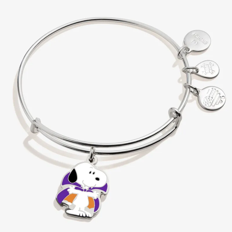 Peanuts™ Dracula Snoopy Charm Bangle sold by Alex and Ani