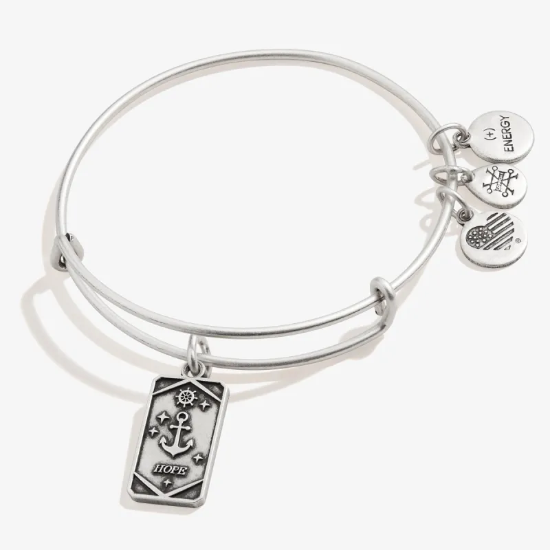 Hope Anchor Oracle Charm Bangle Bracelet sold by Alex and Ani