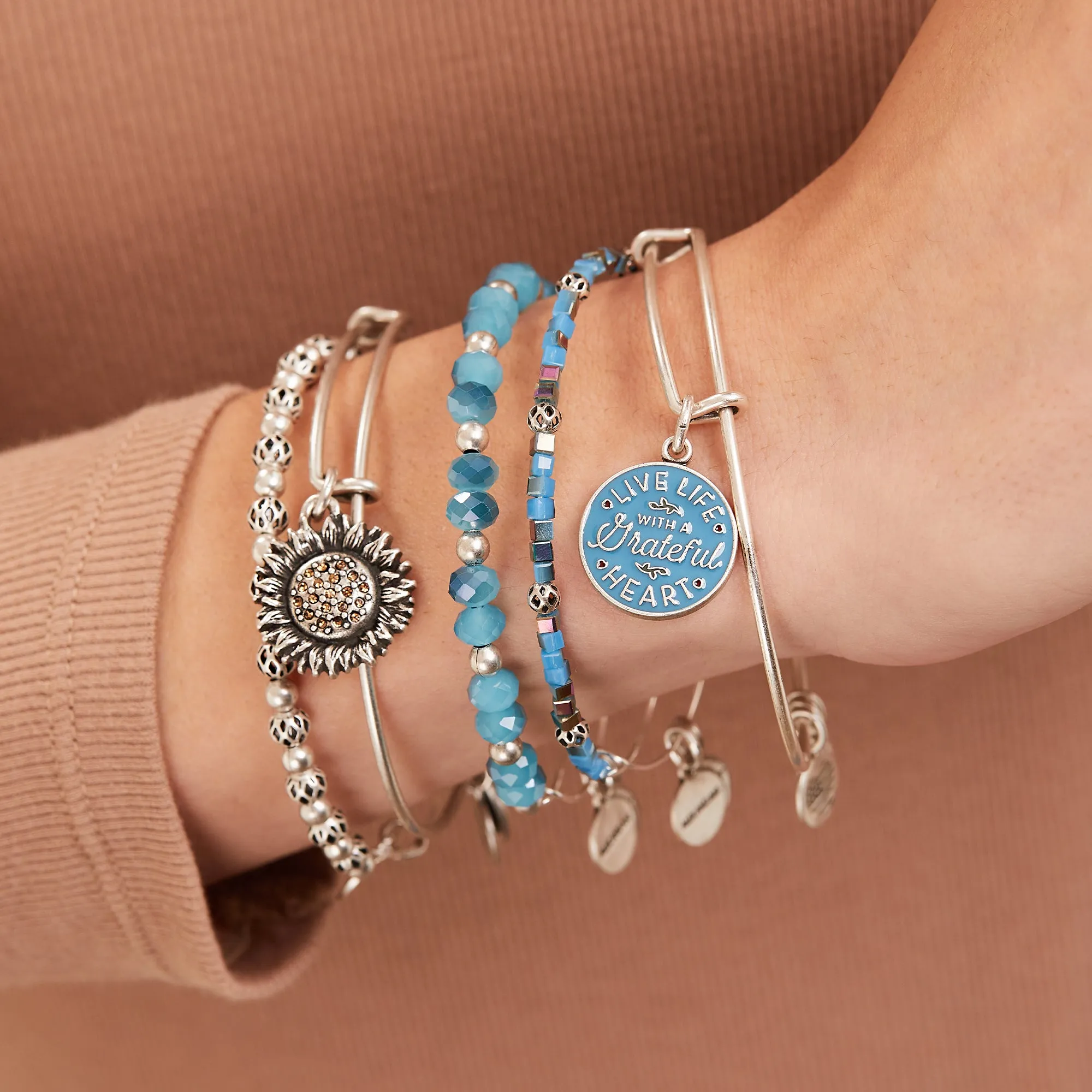 Token of Friendship Charm Bangles, Set of 5 sold by Alex and Ani product image thumbnail 3