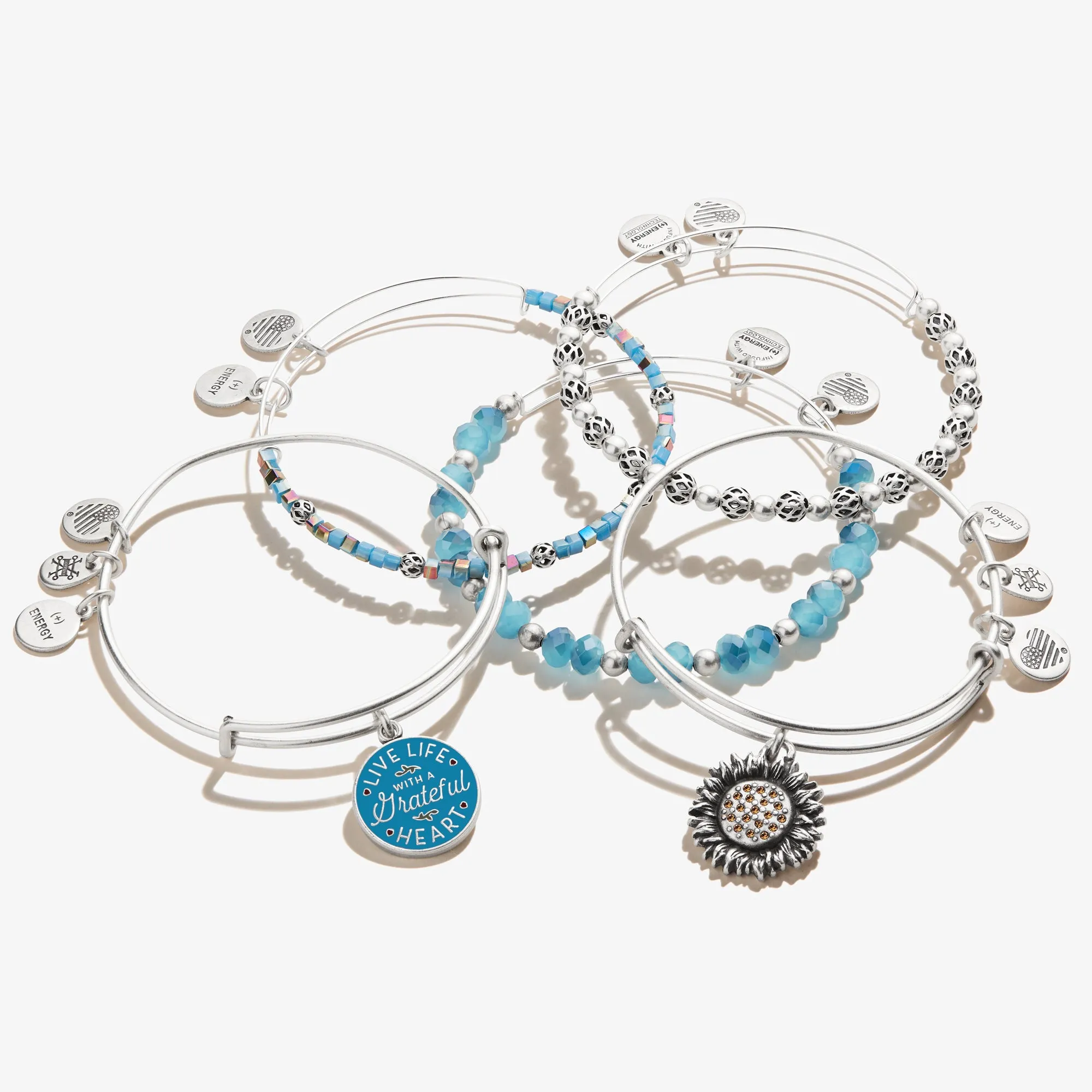 Token of Friendship Charm Bangles, Set of 5 sold by Alex and Ani product image thumbnail 2