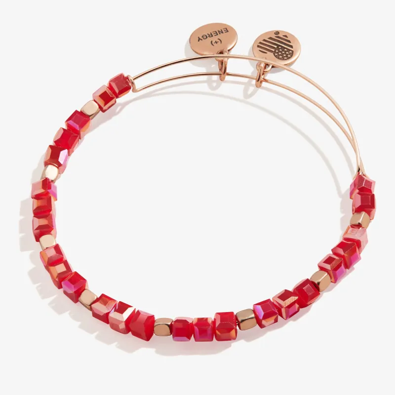 Dazzle Beaded Bangle, Raspberry sold by Alex and Ani