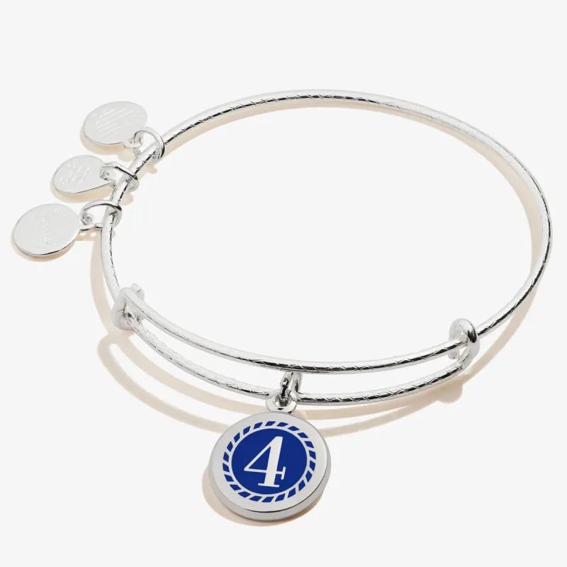 Number 4 Charm Bangle sold by Alex and Ani
