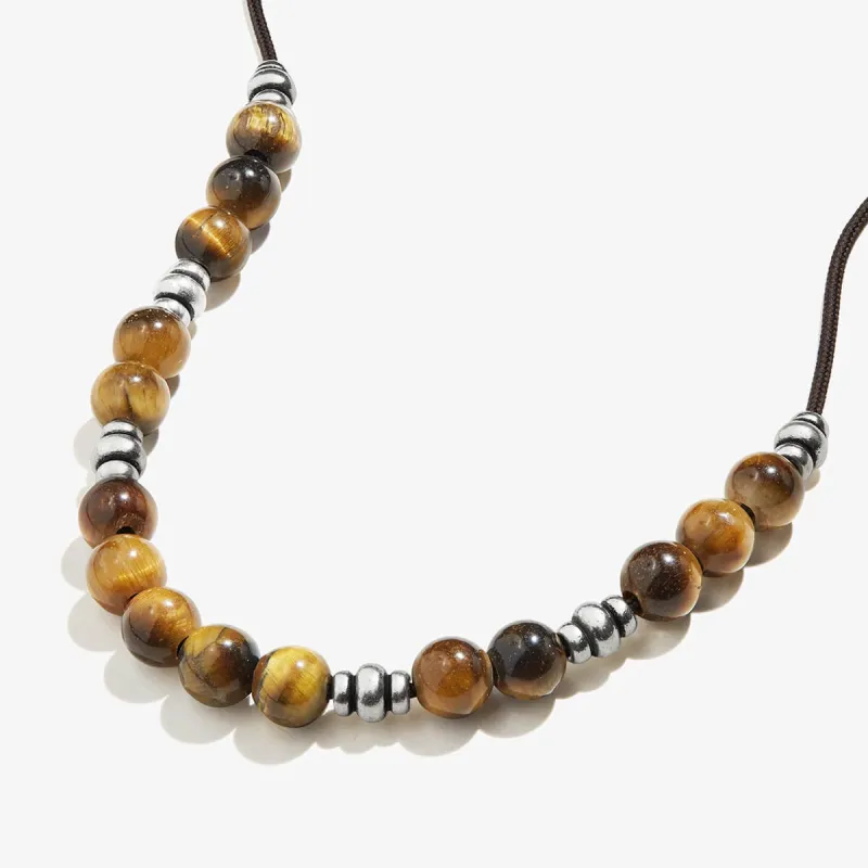 Tiger's Eye Gemstone Beaded Necklace, Men's sold by Alex and Ani