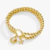 Shell + Starfish Double Stretch Bracelet sold by Alex and Ani