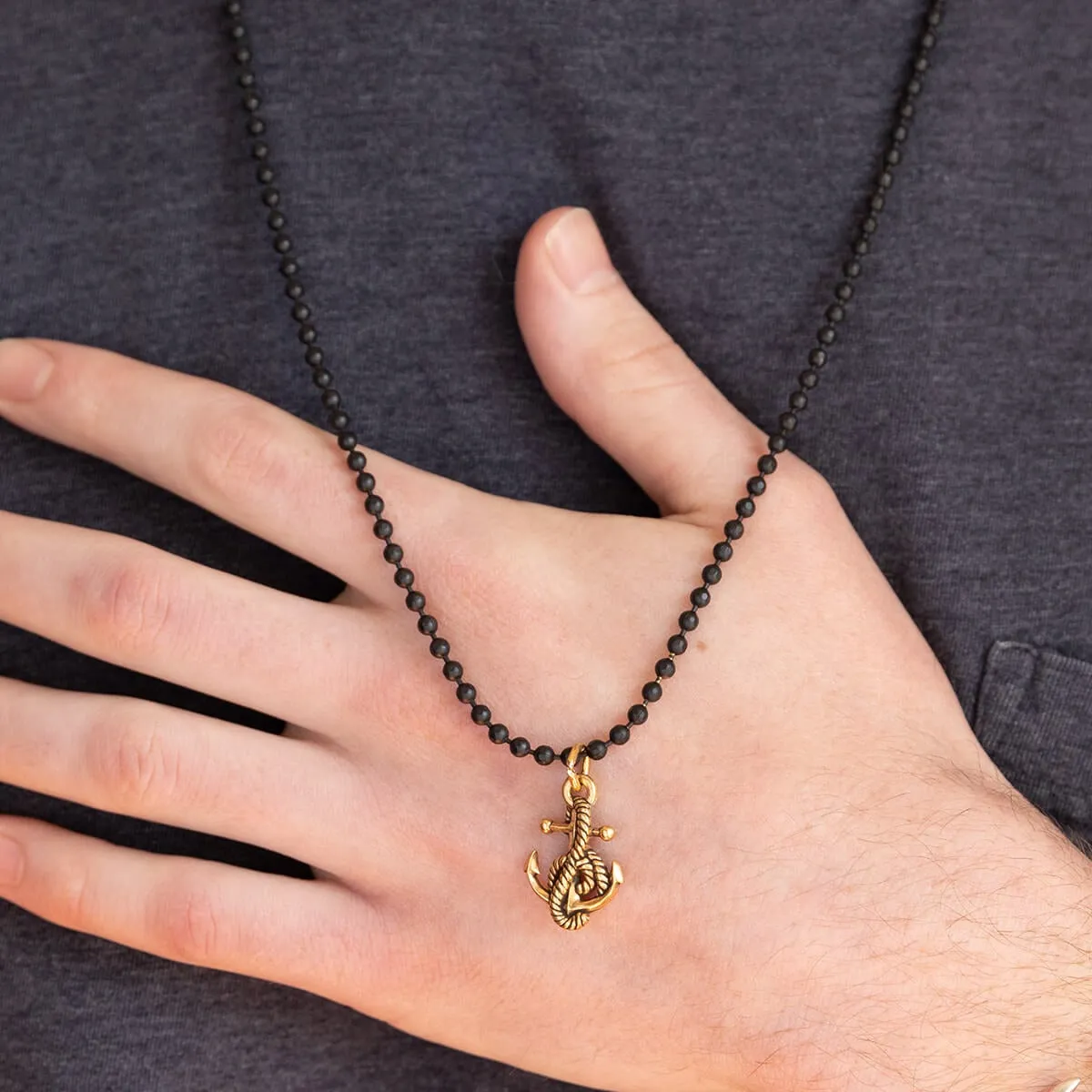 Anchor Ball Chain Necklace, Men's sold by Alex and Ani product image thumbnail 3