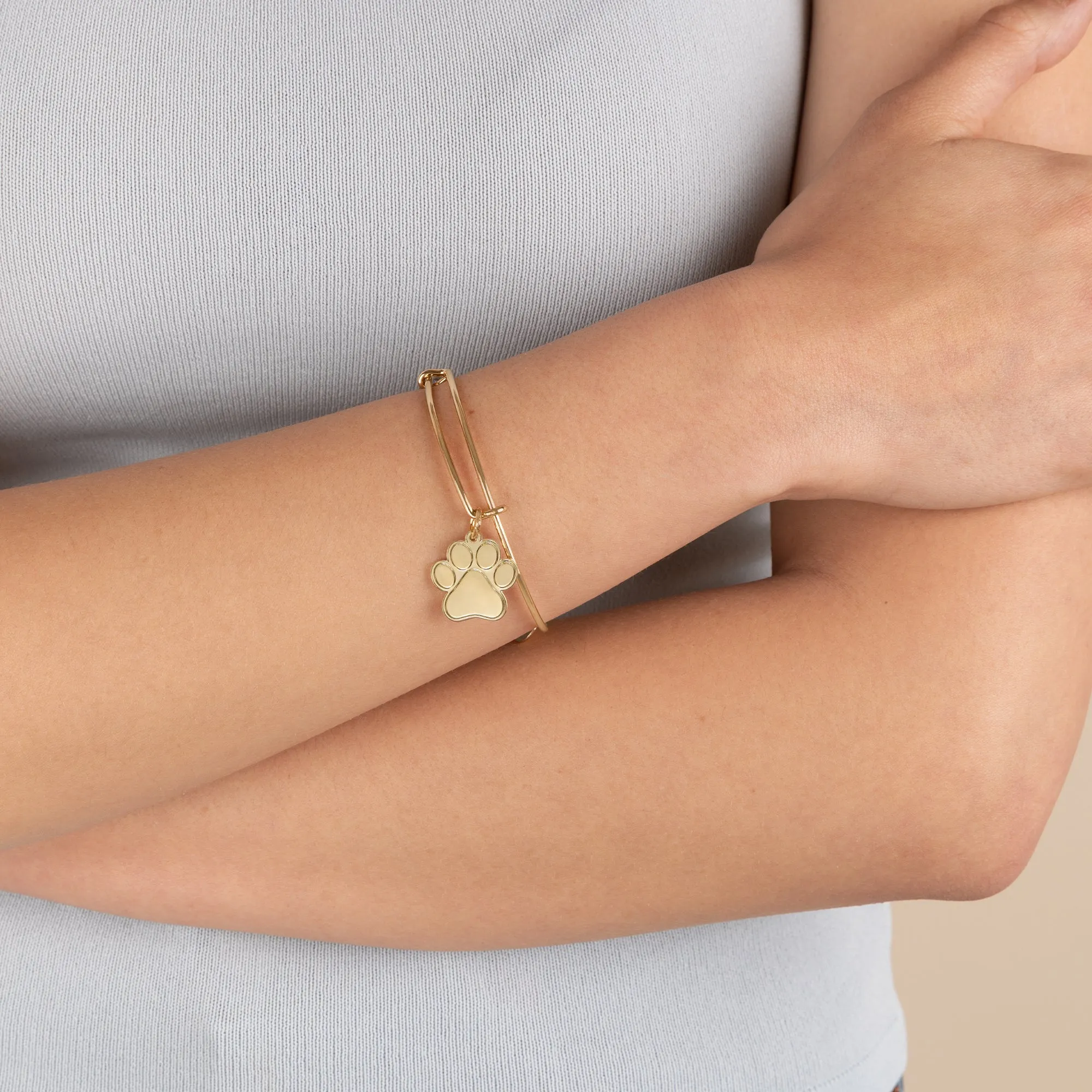 Paw Print Charm Bangle sold by Alex and Ani product image thumbnail 4