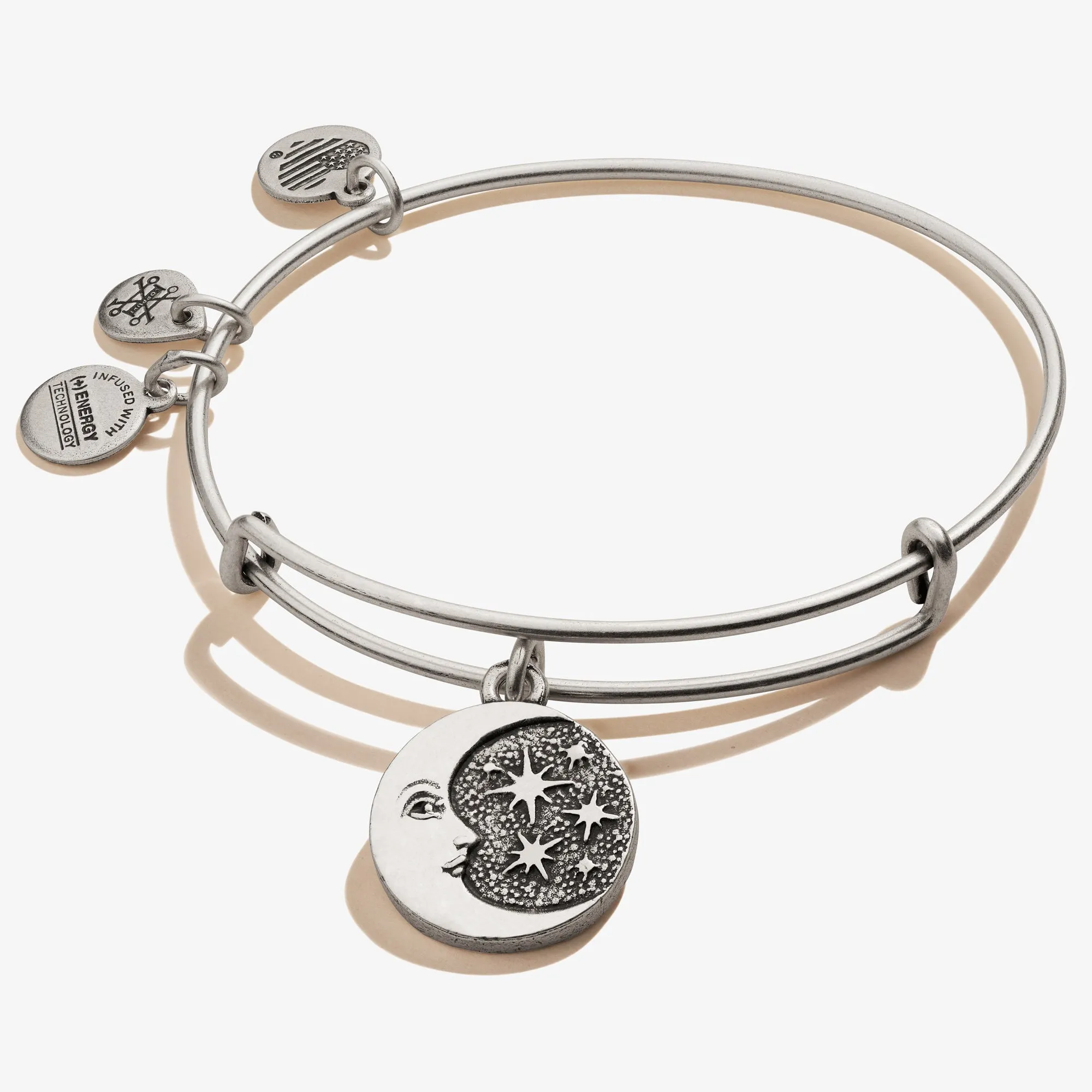 Moon + Star Charm Bangle sold by Alex and Ani
