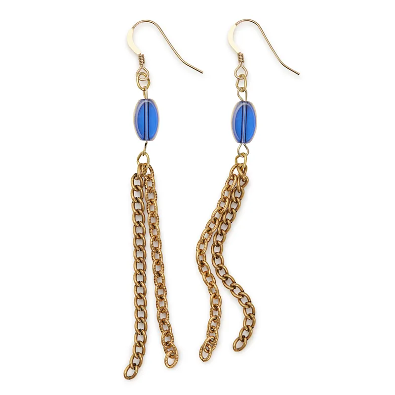 Chain Drop Earrings, Blue sold by Alex and Ani