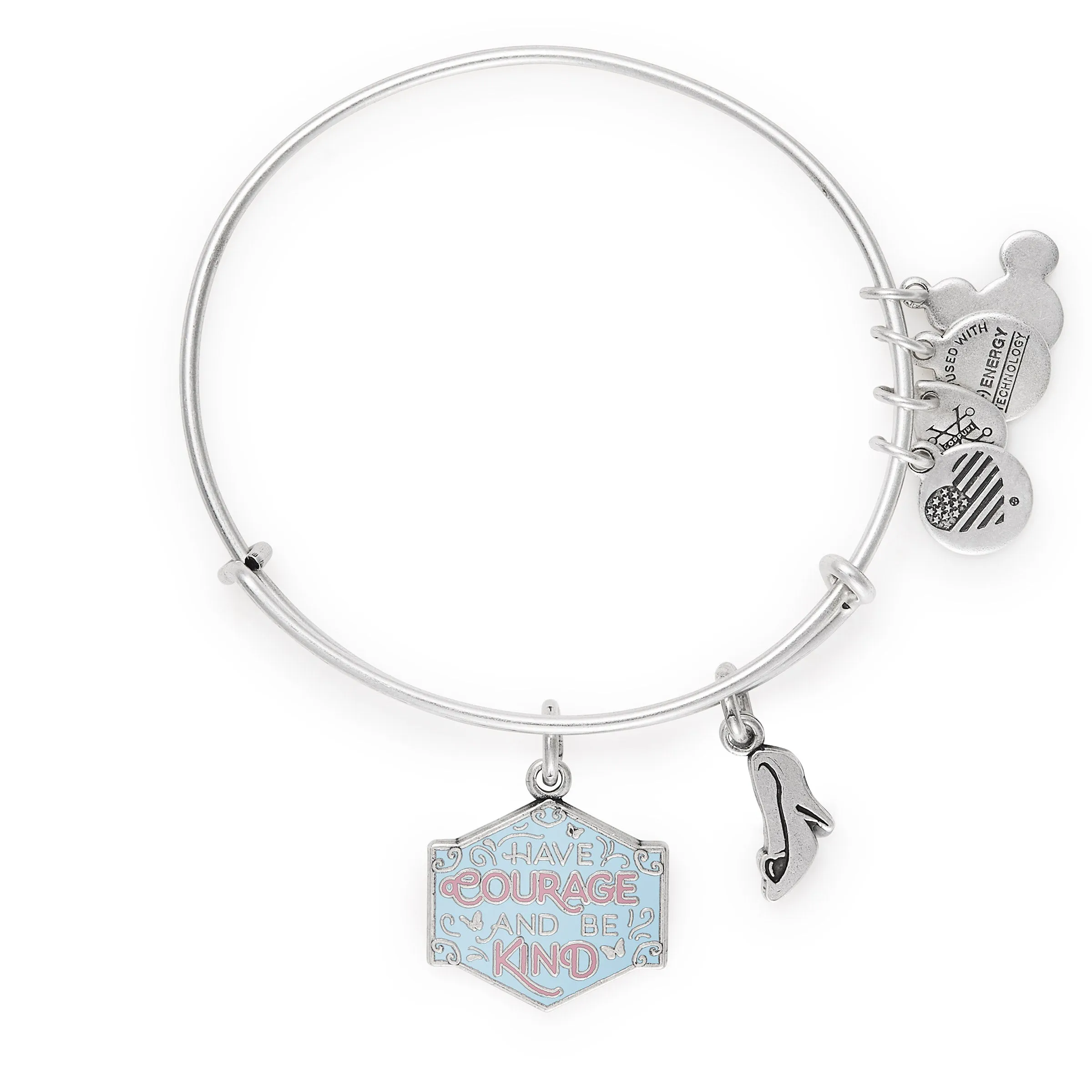 Disney® Cinderella 'Have Courage and Be Kind' Duo Charm Bangle sold by Alex and Ani product image thumbnail 2
