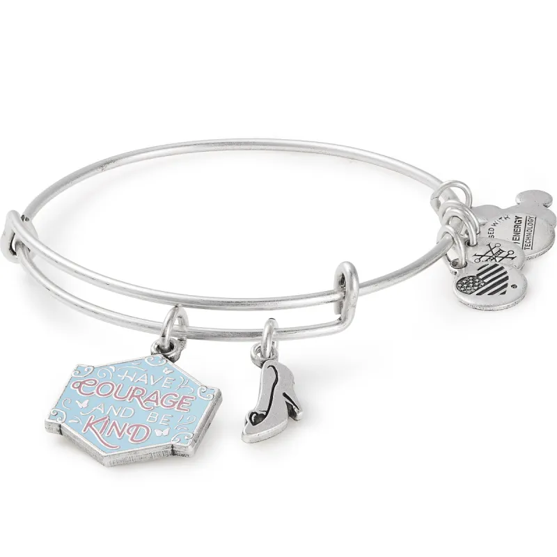 Disney® Cinderella 'Have Courage and Be Kind' Duo Charm Bangle sold by Alex and Ani