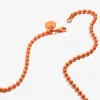 Ball Chain Necklace, Orange sold by Alex and Ani