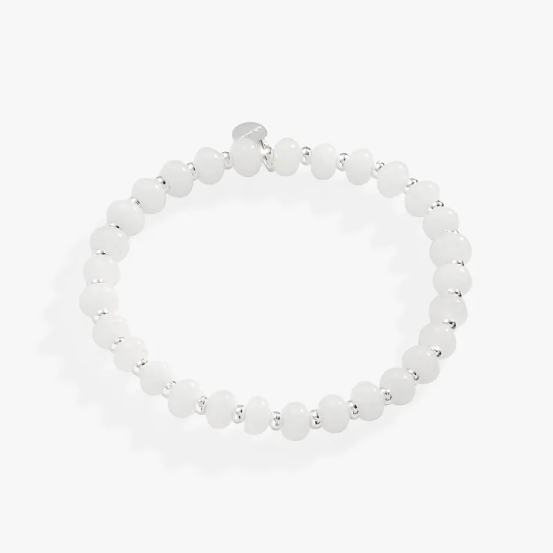 White Jade Stretch Bracelet sold by Alex and Ani