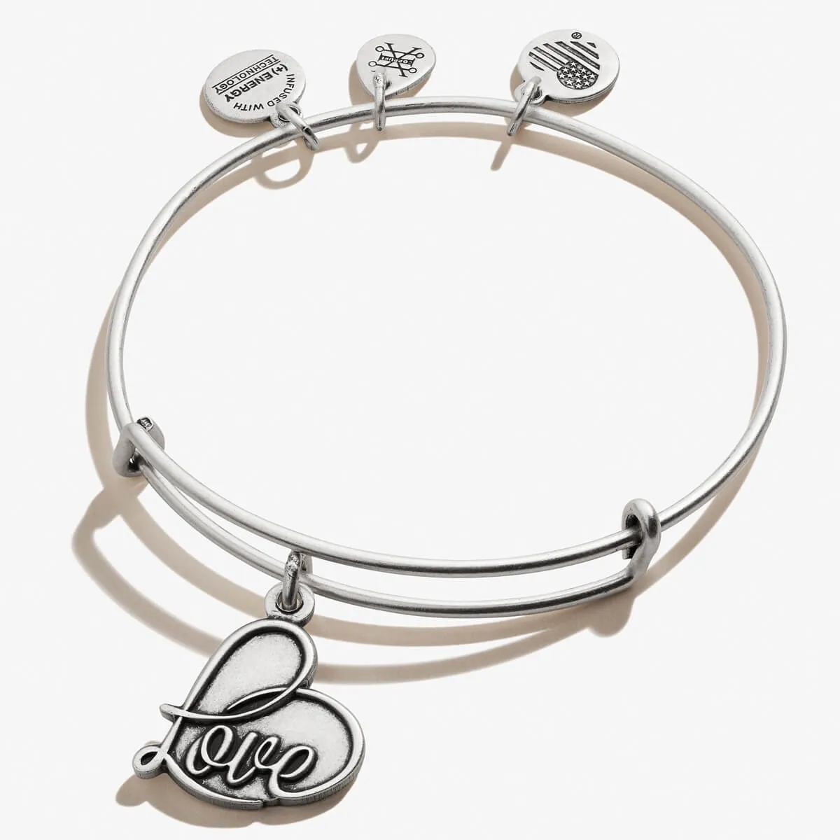 'Love' Charm Bangle sold by Alex and Ani