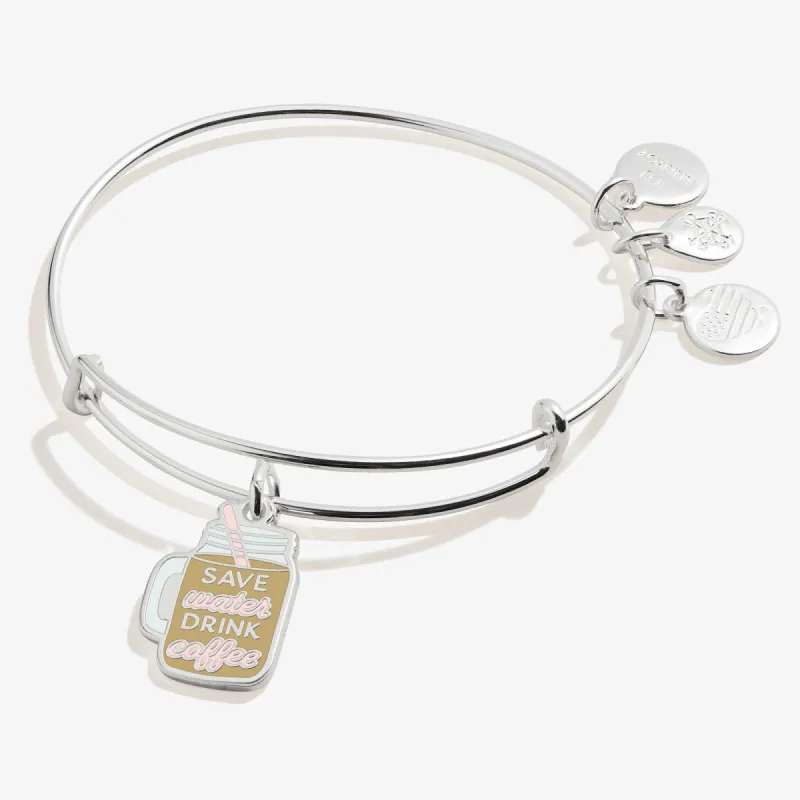 Save Water, Drink Coffee' Charm Bangle Bracelet sold by Alex and Ani
