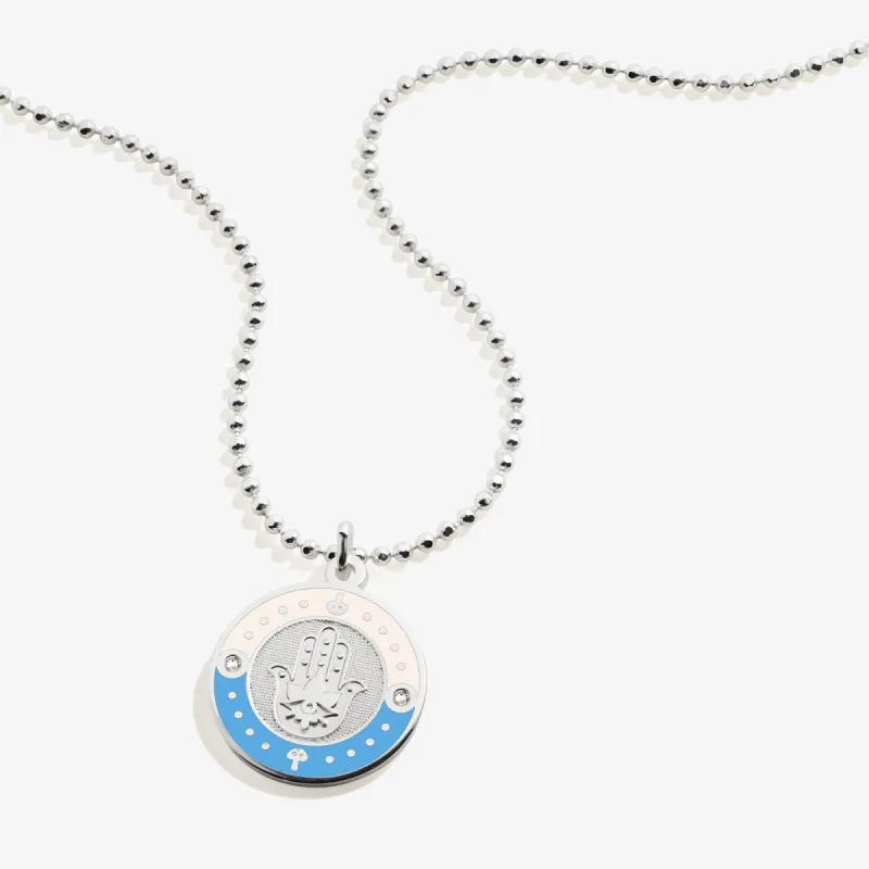 Hamsa Pendant Necklace, Blue sold by Alex and Ani