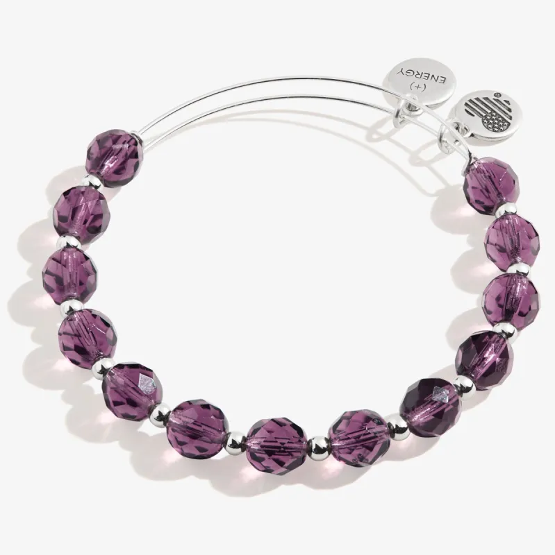 Luna Beaded Bangle, Violet sold by Alex and Ani
