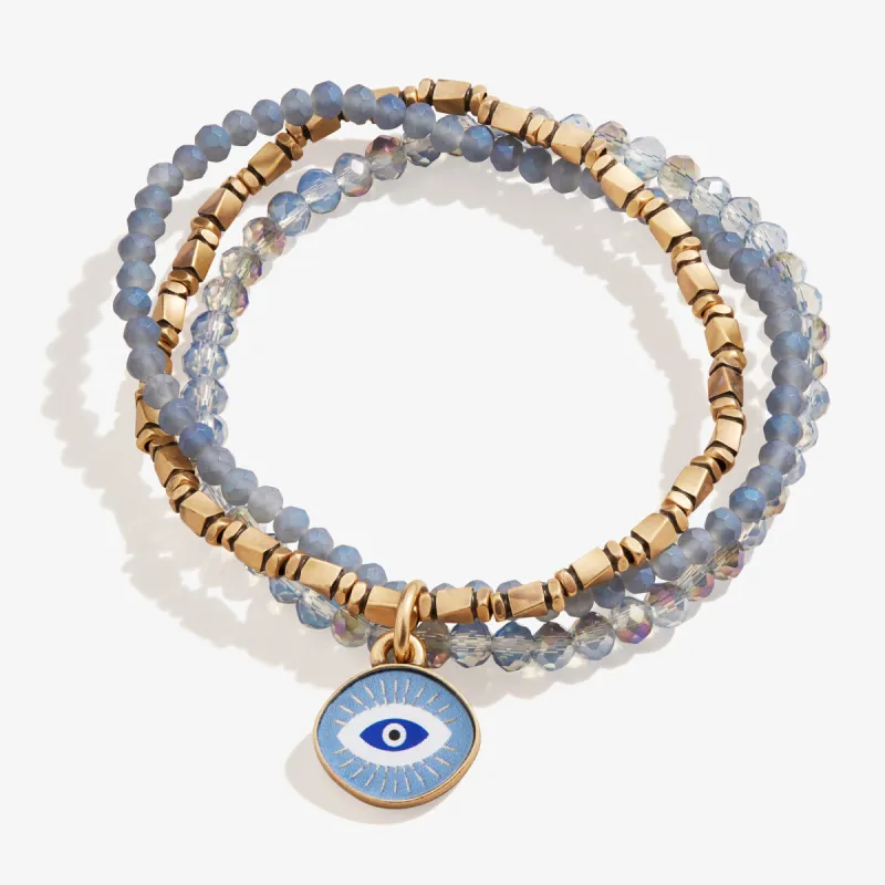 Evil Eye Stretch Bracelet Trio sold by Alex and Ani