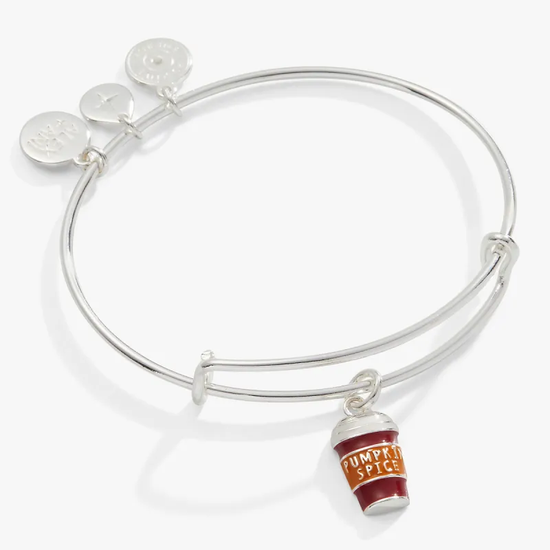 Pumpkin Spice Cup Charm Bangle sold by Alex and Ani