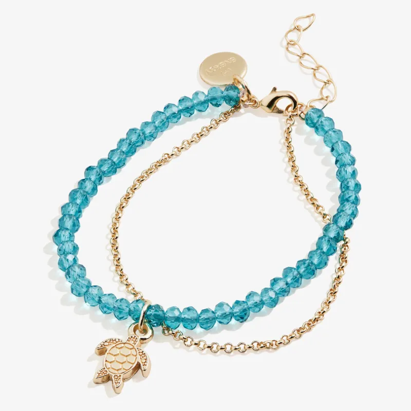 Sea Turtle Bead and Chain Bracelet sold by Alex and Ani