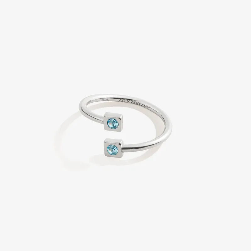 March Birthstone Aquamarine Ring Wrap sold by Alex and Ani