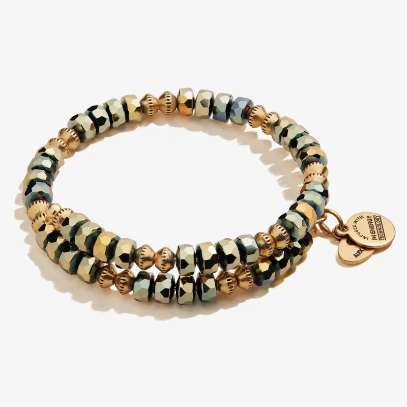 Dazzle Wrap Bracelet, Emerald Green sold by Alex and Ani