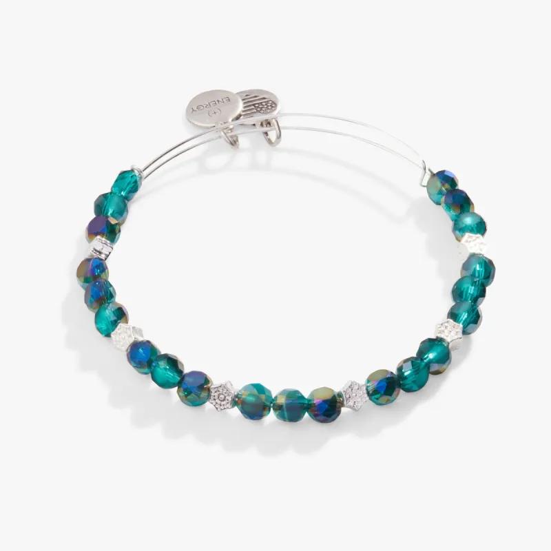 Snowflake Motif Beaded Bangle sold by Alex and Ani