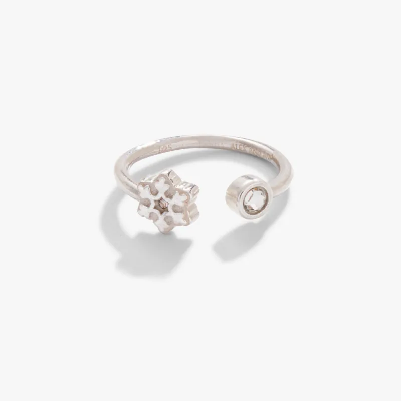 Snowflake Ring in Sterling Silver sold by Alex and Ani