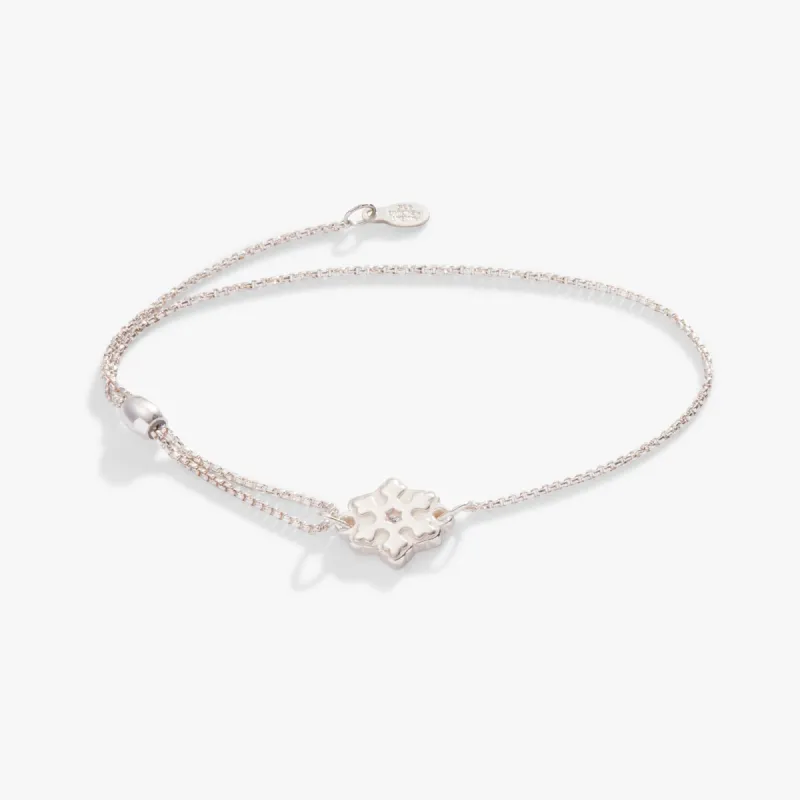 Snowflake Pull Chain Bracelet in Sterling Silver sold by Alex and Ani