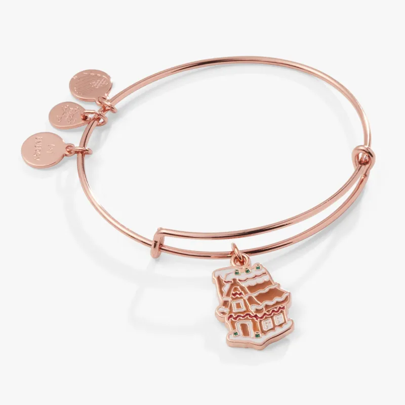 Gingerbread House Charm Bangle Bracelet sold by Alex and Ani