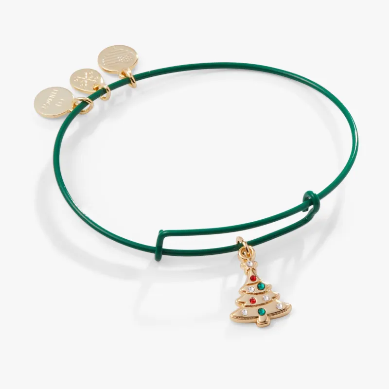 Christmas Tree Charm Bangle, Green sold by Alex and Ani