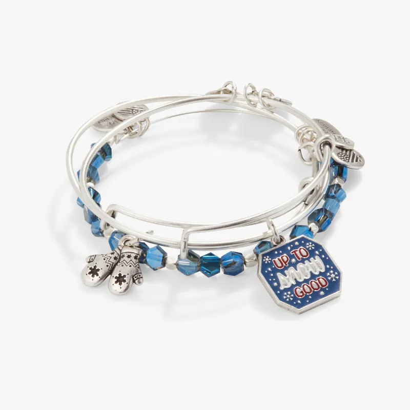 'Up to Snow Good' Charm Bangle, Set of 3 sold by Alex and Ani