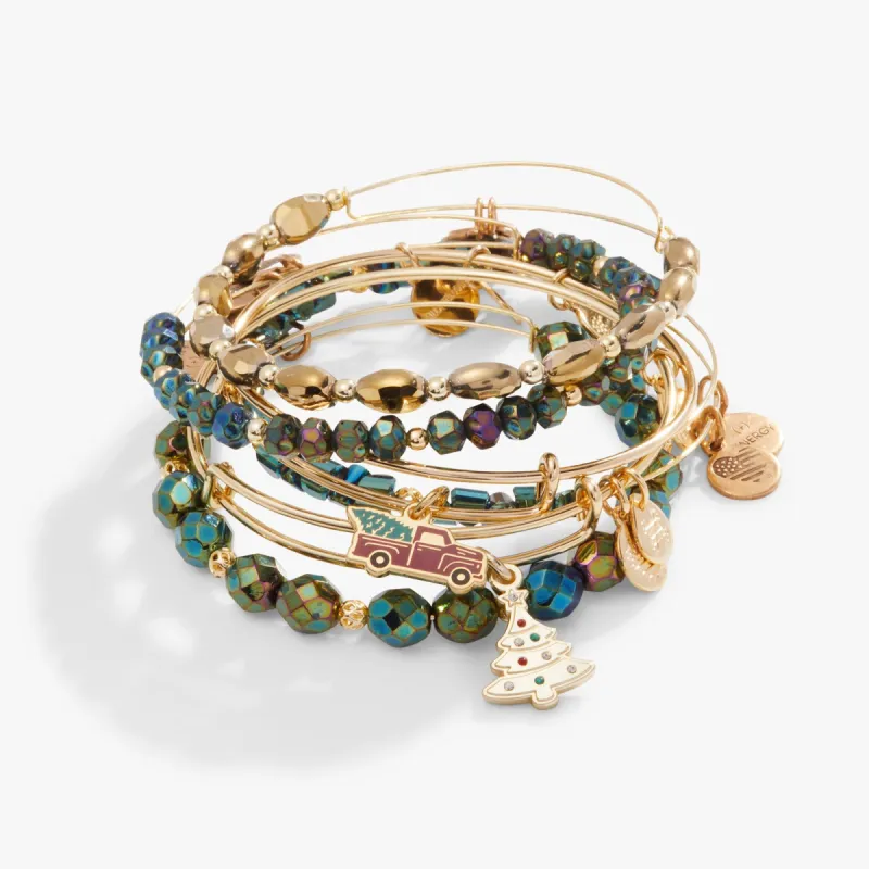 'Merry Everything' Charm Bangle, Set of 6 sold by Alex and Ani